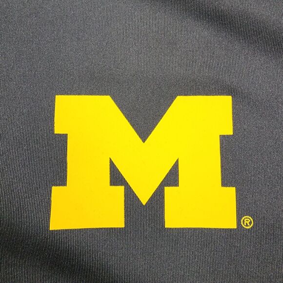Michigan Wolverines Polo Shirt Mens XXL Nike Anthracite Classic Performance - Picture 9 of 16